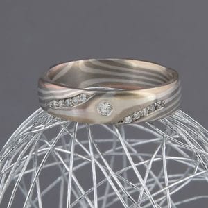 Mokume Gane Ring Stella Luna