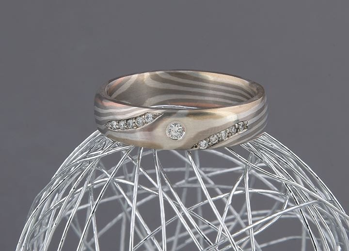 Mokume Gane Ring Stella Luna