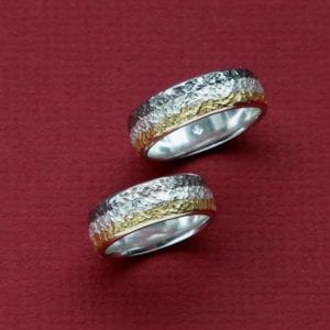 Mehrfarbige Eisschlagringe