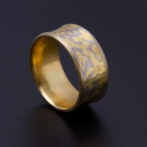 Mokume Gane Ring bombiert