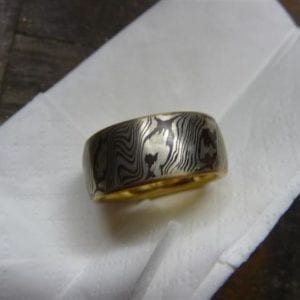 Mokume Gane Ring Corinthium Aes
