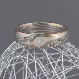 Mokume Gane Ring Stella Luna