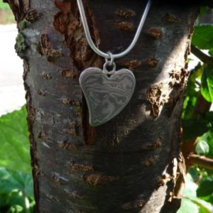 Herzanhänger in Mokume Gane